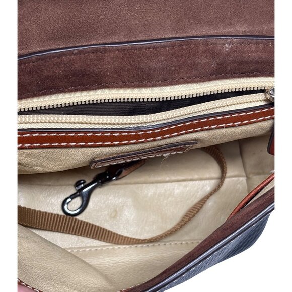 Dooney and Bourke Mini Cambridge Black Pebbled Leather Crossbody Purse Handbag - Picture 9 of 12